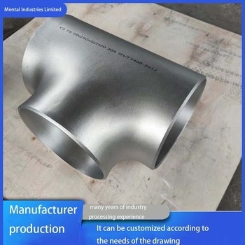 Duplex Stainless Steel Butt Welding Fittings UNS S31803 Reducing Tee 3 X 2 ASME B16.9