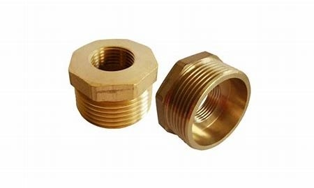 Brass Fittings Bushing Welded UNS70600 NPT Thread Copper Pipe Fittings Bushing Forged Fittings