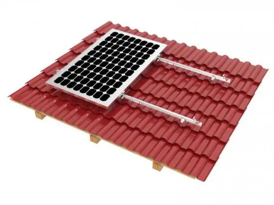 TOBO Hot Sales Aluminum Solar Roof Mounting Brackets Photovoltaic Bracket System For Glazed Tile Rooftop