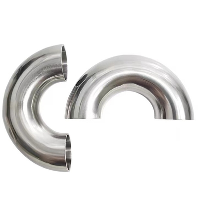 Butt Weld Pipe Fitting 45 90 180 Degree Customized Seamless Stainless Steel SR Elbow