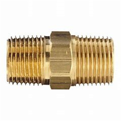 Brass Fittings Hex Long Nipple NPT Male Customize Size 1'' To 6'' Factory Supplier