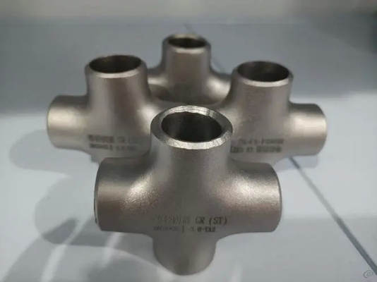Customization Alloy 316 butt weld pipe fitting straight cross 4 way cross pipe fittings