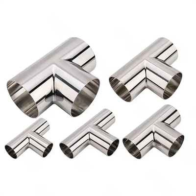 ANSI/ASME Stainless Steel Carbon Steel Butt Welding Tee Customizable Sizes & Material  Industrial Grade