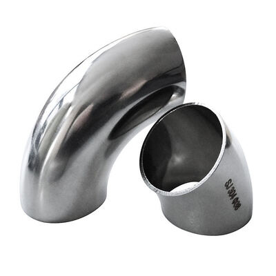 Polished 304 Stainless Steel Elbow, 90 Degree Butt Weld Fitting for Plumbing
