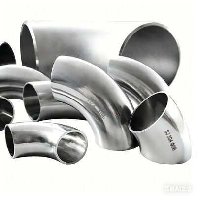 Polished 304 Stainless Steel Elbow, 90 Degree Butt Weld Fitting for Plumbing