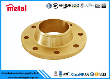 Precision Copper Nickel Pipe Fittings Copper Pipe Flange High Destructive Turbulence