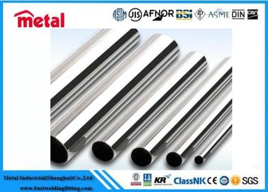 Round Welding Titanium Tubing Polished Finish Drilling 500 - 6000mm Length