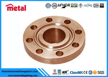 Weld Neck Flange Copper Nickel Pipe Fittings ASTM B111 For Marine / Industry