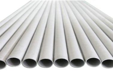 Metallurgy Nickle Alloy / Stainless Steel Seamless Pipe Silver Color For Gas