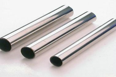 Metallurgy Nickle Alloy / Stainless Steel Seamless Pipe Silver Color For Gas