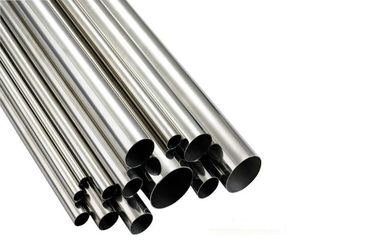 Metallurgy Nickle Alloy / Stainless Steel Seamless Pipe Silver Color For Gas