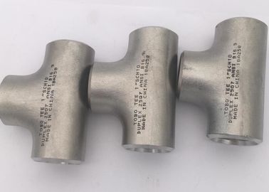 Customized Size ASTM A812 Butt  Welding Pipe Fittings UNS S31803  S32750 S32760 Pipe Seamless Equal Tee Super Duplex