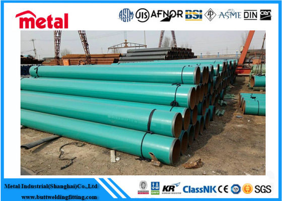 SCH80 API 5L X42 MS PSL2 Coated ERW Carbon Steel Pipe Plain Beveled