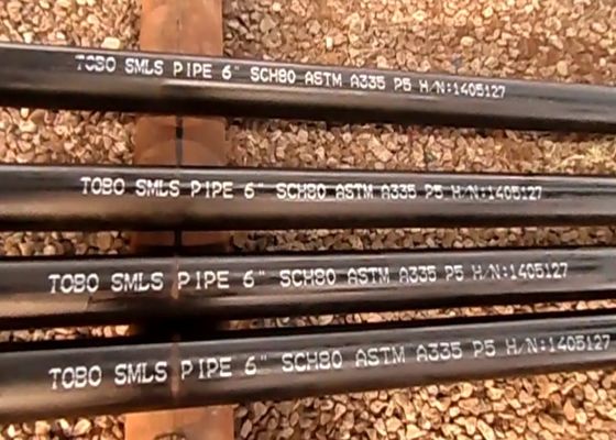 Alloy Pipe Sch5 Petroleum 6&quot; SCH80 ASTM A335 P5 Seamless Pipes