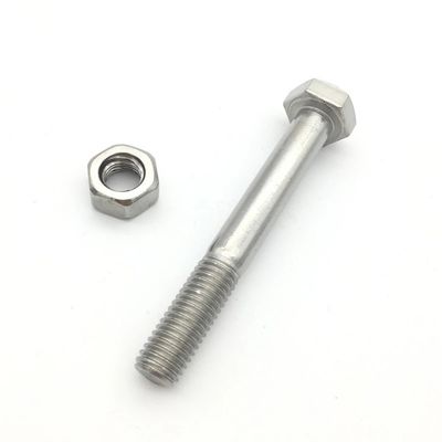 Factory price stainless steel 304 316 316L DIN 931 DIN 933 hex bolts and nuts/ Hex Bolt