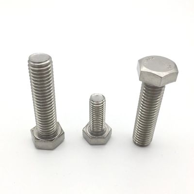 Factory price stainless steel 304 316 316L DIN 931 DIN 933 hex bolts and nuts/ Hex Bolt