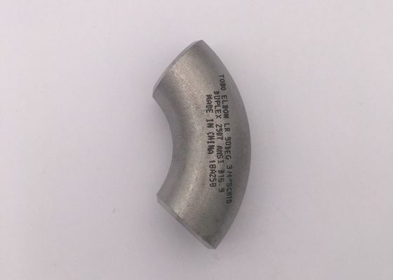 Duplex Steel 2507 BW 90Deg 1.5D Long Radius Plain Elbow