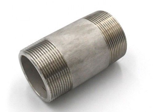 sch40 BSPT/BSPP/NPT pipe connector both end thread stainless steel 304/316 barrel nipple