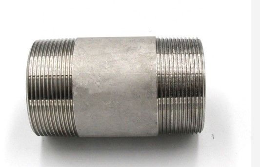 sch40 BSPT/BSPP/NPT pipe connector both end thread stainless steel 304/316 barrel nipple