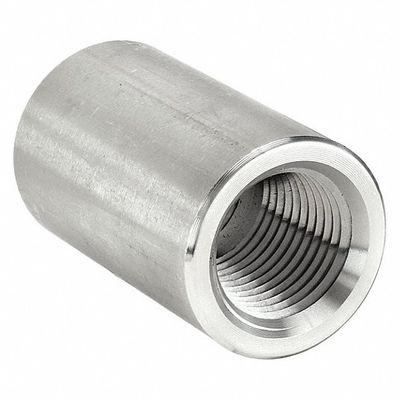 304 Stainless Steel Coupling, FNPT, 1/2 in Pipe Size - Pipe Threaded Coupling