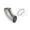 SS304 Seamless Forged Pipe Connector 90D Long Radius Elbow