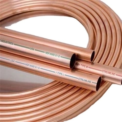 Type K L M Air Conditioner Pancake Coil Copper Tube Air Conditioning Copper Pipe For Ventilation