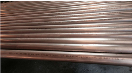 Brass tubes UNS C-27200 Red. 9,52 x 0,79mm  Hard Medium According to ASTM B-135 on 5,800mm bars