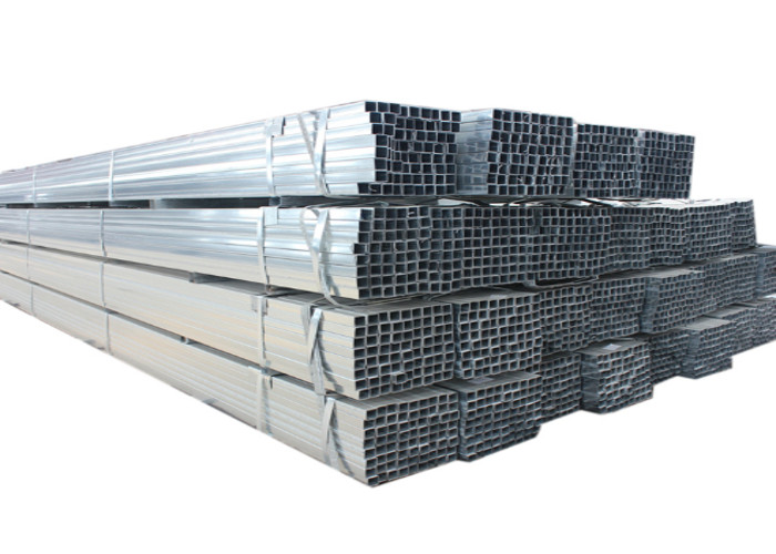 Hot Dipped Zinc Coated Steel Pipe , 6 '' SCH120 Q195 Galvanized Square