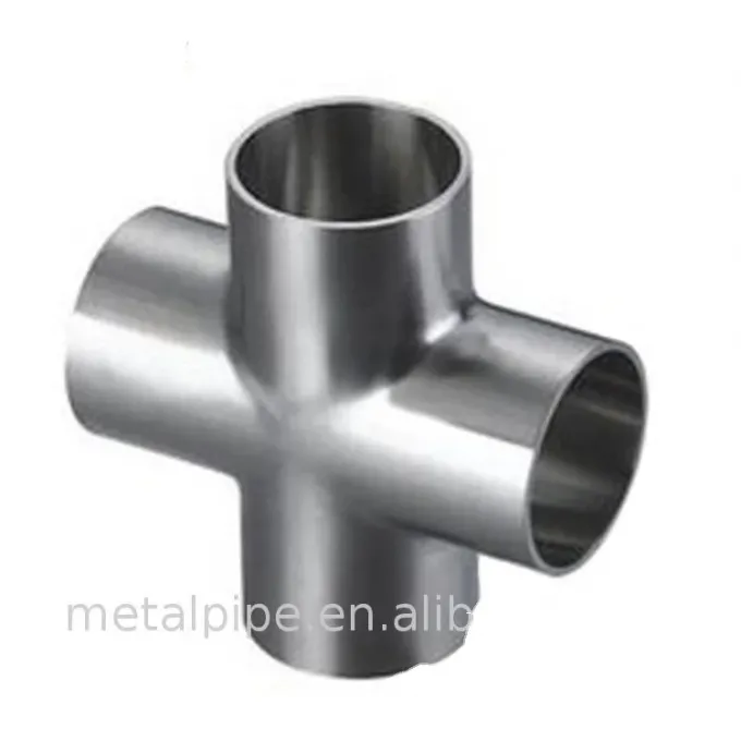 Super Duplex Stainless Steel Pipe Fittings BW Cross Tee UNS S32750 ASME B16.9 SCH10 0