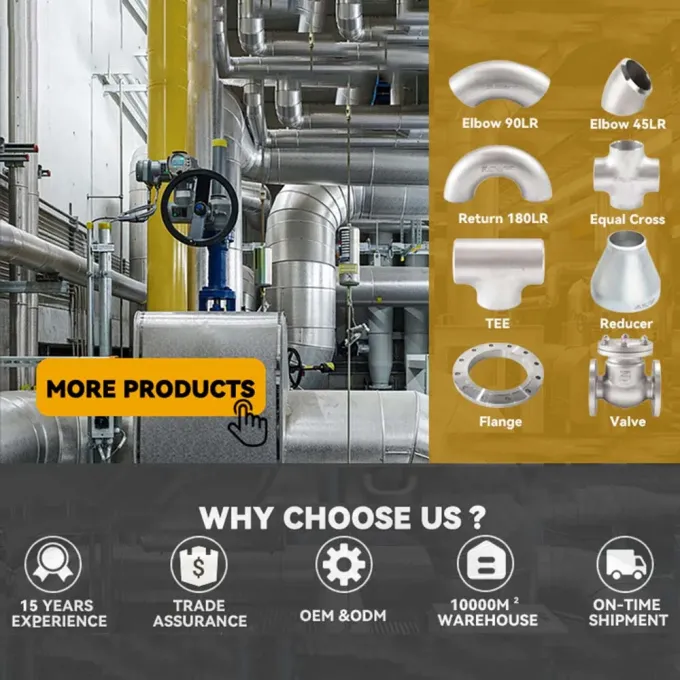 Super Duplex Stainless Steel Pipe Fittings BW Cross Tee UNS S32750 ASME B16.9 SCH10 5