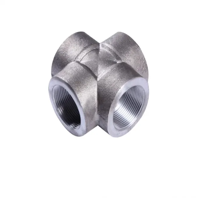 Super Duplex Stainless Steel Pipe Fittings BW Cross Tee UNS S32750 ASME B16.9 SCH10 1