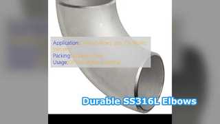 SS316L Stainless Steel Elbows for Durable Piping