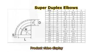 Super Duplex Elbows ASME B6.  / SCH0S BW Fittings