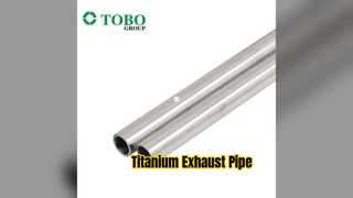 Titanium Exhaust Pipe Gr2 Gr5 Gr9 Seamless Tube